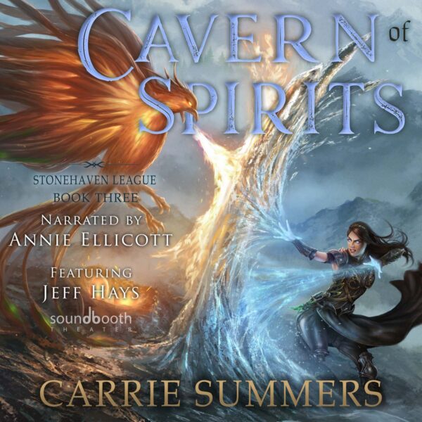 cavern of spirits a litrpg and gamelit adventure stonehaven league book 3 cover