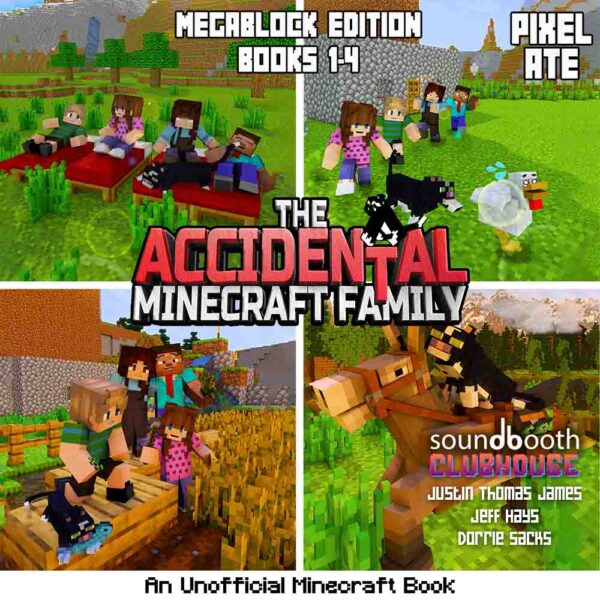 The Accidental Minecraft Family Box Set Books 1-4 Cover Art